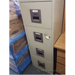 Gardex 4 Drawer Fire Proof Vertical File Cabinet, Latching